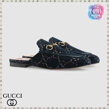 GUCCI Princetown 2019 SS Princetown Gg Velvet Slipper 4750949JT204280 