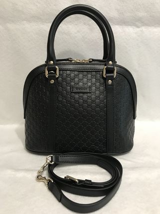 GUCCI 2018 19AW 2WAY Leather Crossbody Logo Shoulder Bags 