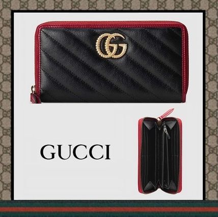 GUCCI 2019 20AW Gg Marmont Zip Around Wallet 573810 