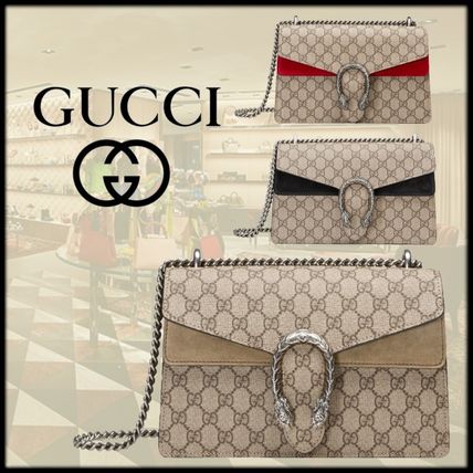 GUCCI Dionysus 2019 SS Monogram Canvas 2WAY Elegant Style Logo Shoulder Bags