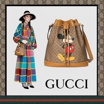 GUCCI 2020 Cruise Disney X Gucci Small Bucket Bag 602691 