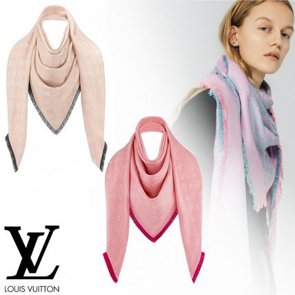 Louis Vuitton MONOGRAM So Soft Monogram Shawl M76083 M76082 
