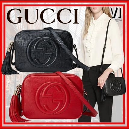GUCCI Soho 2020 SS Leather Logo Shoulder Bags 308364A7M0G6523 308364A7M0G1000 