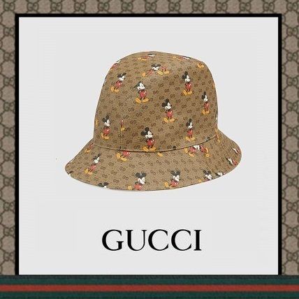GUCCI GG Supreme 2020 Cruise Disney X Gucci Bucket Hat 602978 