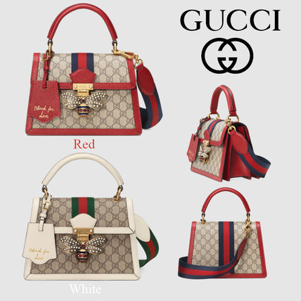 GUCCI GG Supreme 2018 19AW Monogram Canvas Elegant Style Crossbody Shoulder Bags
