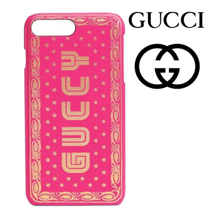 GUCCI Unisex Street Style Logo Smart Phone Cases 