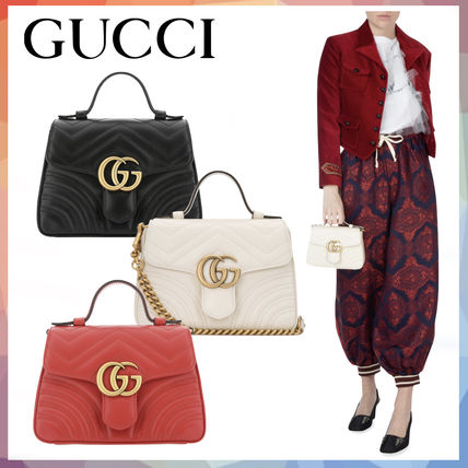GUCCI GG Marmont 2019 20AW Gg Marmont Mini Top Handle Bag 547260 DTDIT 