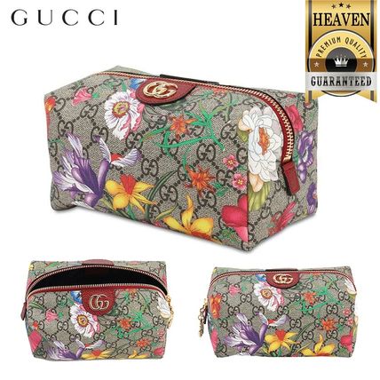 GUCCI GG Supreme 2020 SS Ophidia Gg Flora Cosmetic Case 548393 HVEBC 8658 
