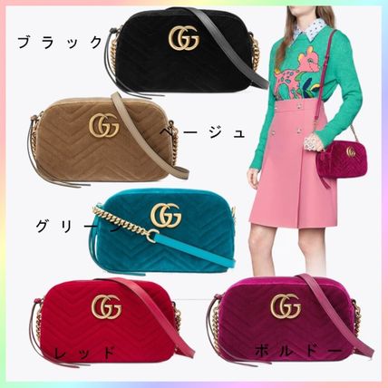 GUCCI GG Marmont Tassel Chain Fringes Elegant Style Crossbody