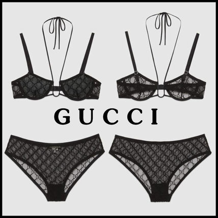 GUCCI 2020 21AW Gg Tulle Lingerie Set 624923 XJBVY 1000 