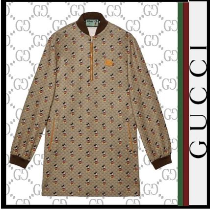 GUCCI 2020 SS Crew Neck Monogram Casual Style Collaboration Long Sleeves 