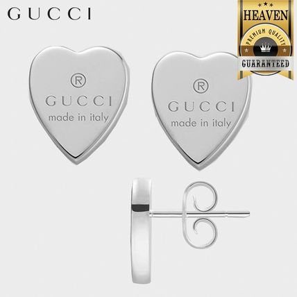 GUCCI 2020 SS Heart Earrings With Gucci Trademark 223990 J8400 8106 