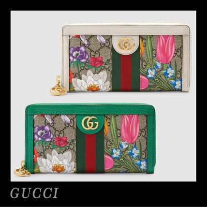 GUCCI Ophidia 2020 SS Monogram Canvas Long Wallet Logo Long Wallets 