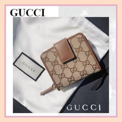 GUCCI Unisex Canvas Blended Fabrics Leather PVC Clothing 