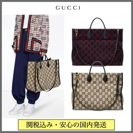 GUCCI Monogram Casual Style A4 2WAY Office Style Elegant Style 