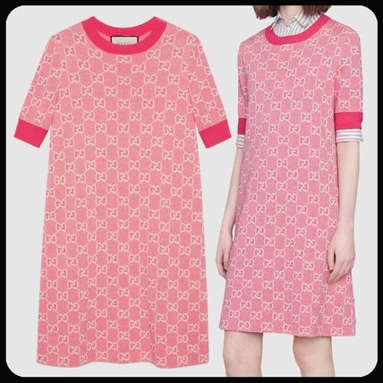 GUCCI 2020 21AW Gg Cotton Wool Piquet Short Dress 629464 XKBHQ 5016 