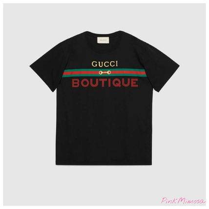GUCCI 2020 SS MenS Gucci Boutique Print Oversize T Shirt 548334 XJCKY 1082 