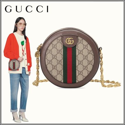 GUCCI Ophidia Ophidia Mini Gg Round Shoulder Bag 550618 96I3B 8745 
