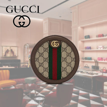 GUCCI 2020 SS Monogram Casual Style Blended Fabrics Leather Logo