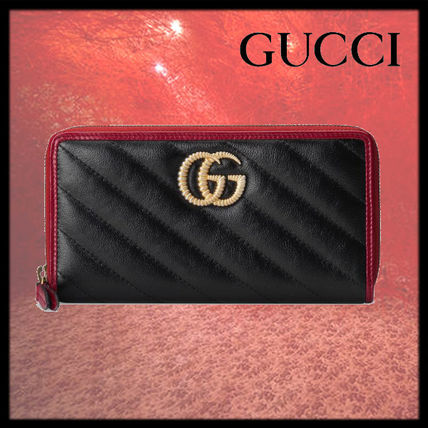 GUCCI GG Marmont 2020 SS Gg Marmont Zip Around Wallet