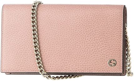 GUCCI 2020 SS Plain Leather Crossbody Logo Shoulder Bags 466506 