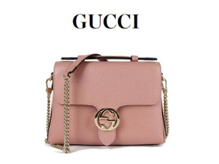 GUCCI GUCCI Interlocking G Large Chain Crossbody Bag #510302 