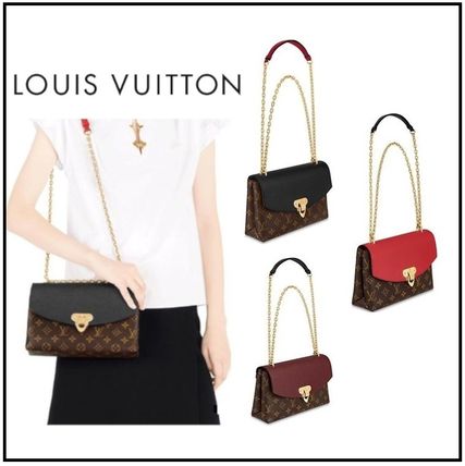 Louis Vuitton SAINT PLACIDE 2018 SS Monogram 2WAY Leather Elegant Style Crossbody Shoulder Bags 