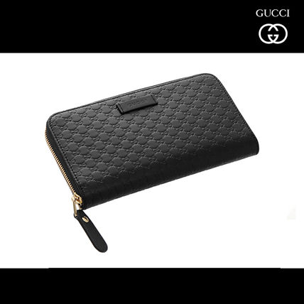 GUCCI Monogram Unisex Leather Long Wallet Long Wallets 