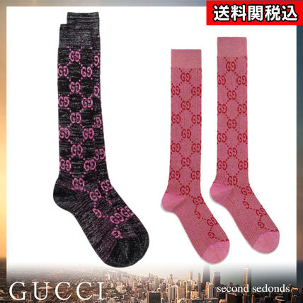 GUCCI Lame Gg Socks 476525 3G199 5872 