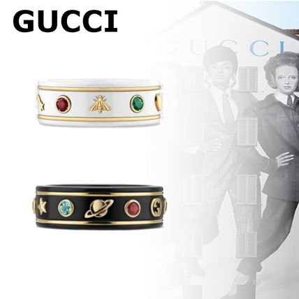 GUCCI Casual Style Party Style 18K Gold Elegant Style Fine 