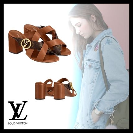 Louis Vuitton Leather Heeled Sandals 