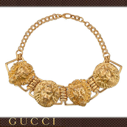 GUCCI 2020 SS Necklace With Lion Heads 618053 I4600 0725 
