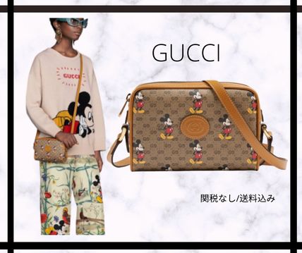 GUCCI Casual Style Leather Party Style Office Style Elegant Style 