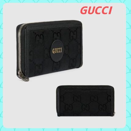 GUCCI GG Marmont 2020 21AW Unisex Nylon Street Style Plain Leather Long Wallet Logo 