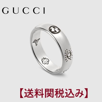 GUCCI "Blind For Love" Ring In Silver 455247 