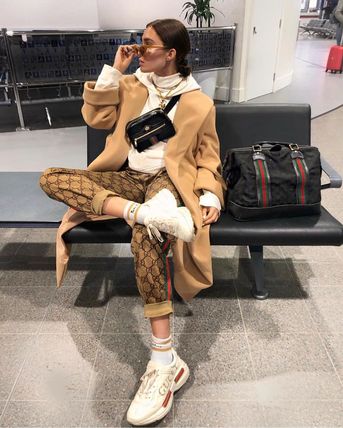 GUCCI 2020 Cruise Casual Style Unisex Street Style Cotton Logo Pants 