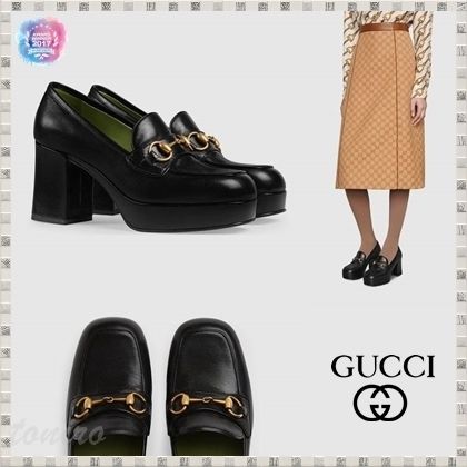 GUCCI 2019 SS Leather Platform Loafer With Horsebit 5722280G0V01000 