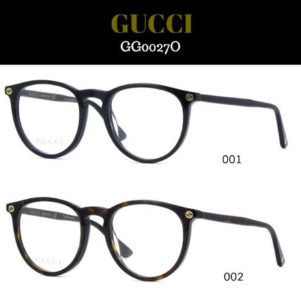 GUCCI Unisex Round Eyeglasses GG0027O 