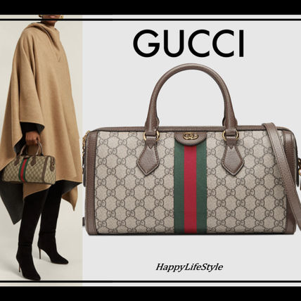 GUCCI Ophidia 2020 21AW Stripes Monogram Casual Style Canvas Blended Fabrics 2WAY 