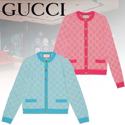 GUCCI 2020 21AW Monogram Casual Style Wool Blended Fabrics Long Sleeves 