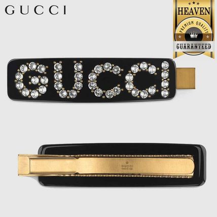 GUCCI 2020 SS Crystal Gucci Single Hair Clip 513986 I4772 8519 