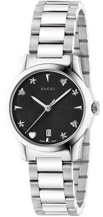GUCCI Blended Fabrics Round Party Style Quartz Watches Stainless YA126573 