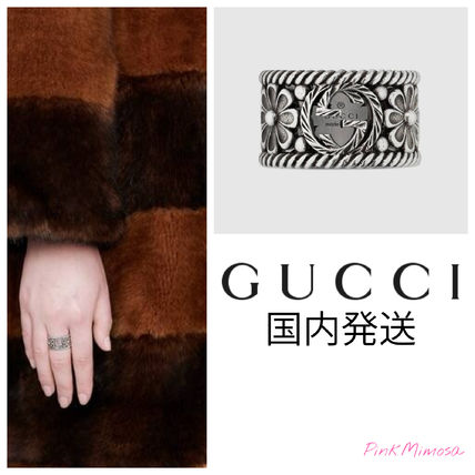 GUCCI 2019 20AW Interlocking G Silver Ring