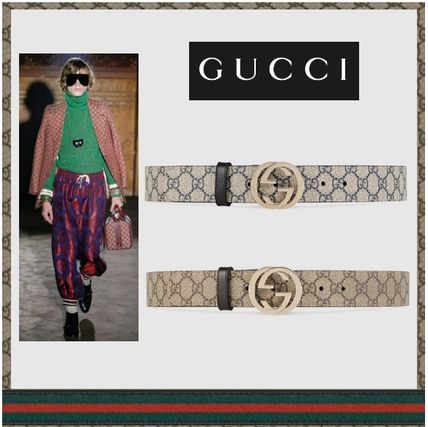 GUCCI Gucci Signature Leather Belt 370543 