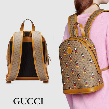 GUCCI 2020 SS Unisex Leather Backpacks 