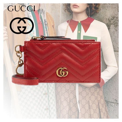 GUCCI GG Marmont Leather Card Holders 546582 DTDHT 6433 