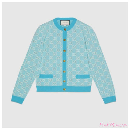 GUCCI 2020 SS Gg Cotton Wool Piquet Cardigan 629452 XKBHQ 4692 