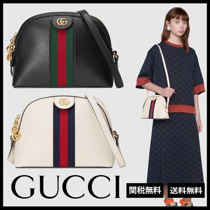 GUCCI Ophidia Casual Style Calfskin Street Style Plain Leather Crossbody