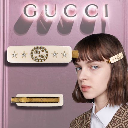 GUCCI Star Casual Style Blended Fabrics Studded Street Style 