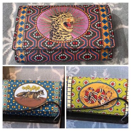 GUCCI 2020 SS Other Animal Patterns Leather Logo KeychainsBag Charms 